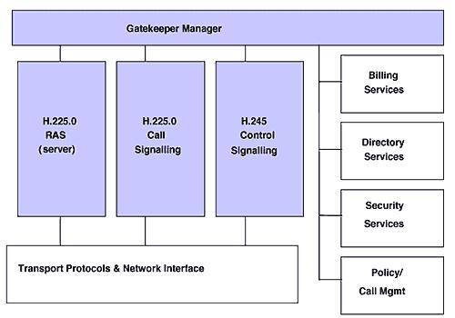 H.323 networks are optional. If they are present in a network, however, terminals and gateways must use their services. The H.