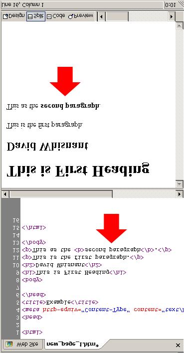 Bold and Italics Horizontal Line Phrases enclosed in <b> </b> will show in bold.