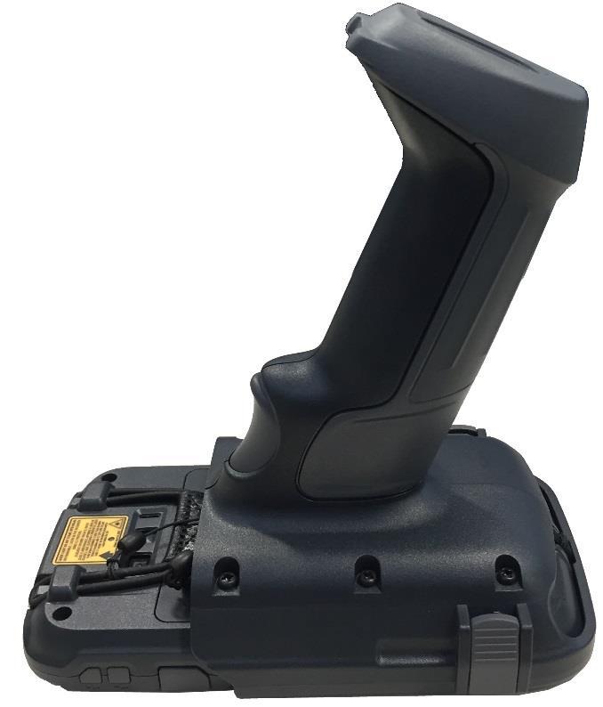 CT50 Dockable Scan Handle is Bluetooth paired via NFC, and can be placed