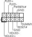 System Panel Header (9-pin PANEL1) (see p.11 No. 15) This header accommodates several system front panel functions.
