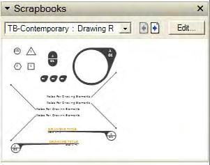 10. Scroll down to the "TB-Contemporary" scrapbook file. The first page of this scrapbook file is displayed. 11.