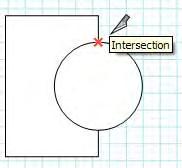 Splitting Two Shapes To create a split at the intersection of two overlapping shapes: 1. Select the "Split Tool" ( ). The cursor changes to a knife point ( ). 2.