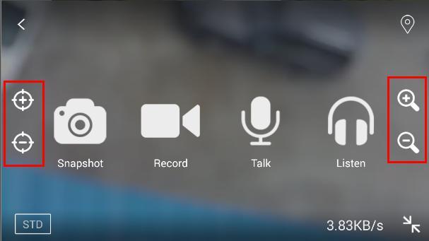 2. Two-group adjust buttons APPear on the left and right screen.