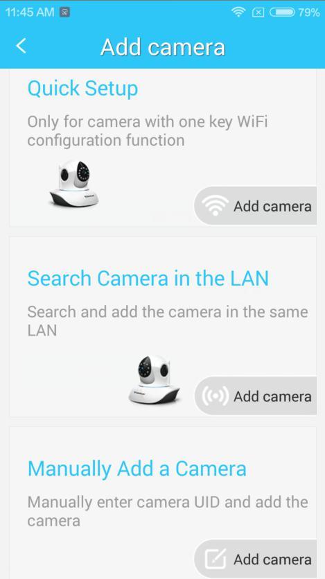 If so, please reset the camera, and configure WiFi again. (2)LAN search, Pls ensure phone and camera share the same WiFi under the same router. (3)Manually add uid is not case-sensitive.