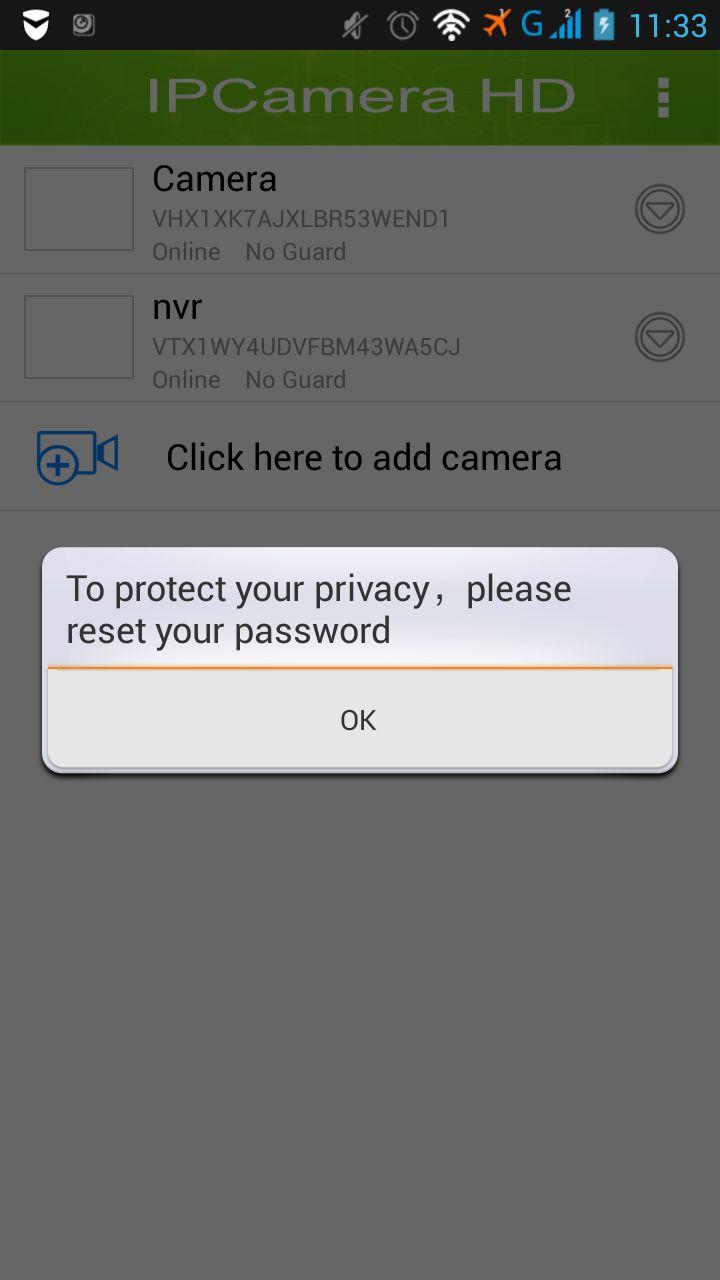 It will ask you to modify the password when