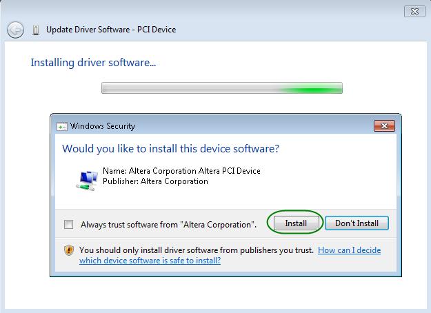 Figure 7-5 Browse for the driver software on your computer 8.