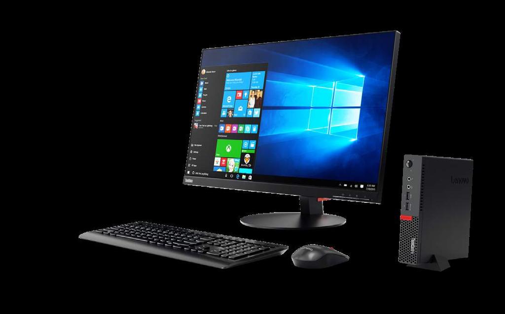 CONSIDERATION #4: THE TYPE OF EQUIPMENT (continued) DESKTOPS WHERE THEY BELONG LENOVO ADVANTAGES PORTABILITY Most desktops rely on external power sources to operate, so they reduce your freedom to