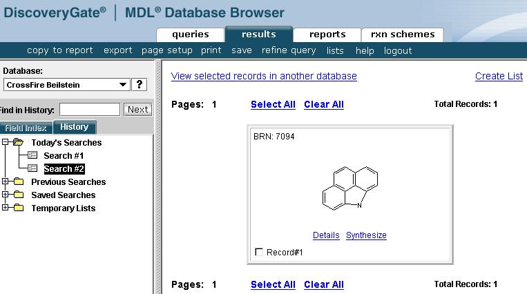 DiscoveryGate Installation and Configuration 6. You are prompted for your username and password before MDL Database Browser can open.