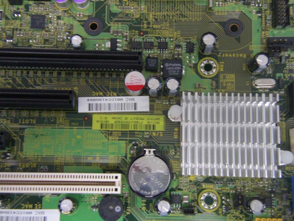 Remove the system board battery with a flat head screw driver Remove the