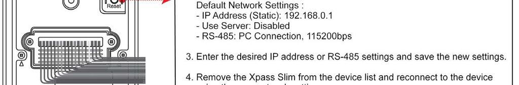 network setting s value of Xpass Slim in