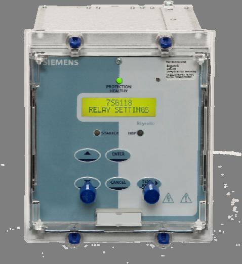 7SG118 Argus 8 Voltage and Frequency Relay Data Storage and Communication Serial communications conform to IEC60870-5-103 or Modbus RTU protocol.