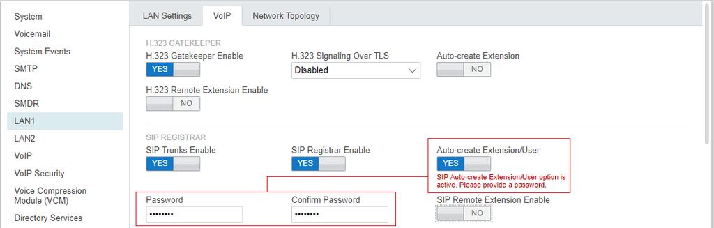 2.6 Allowing Extension/User Auto Creation The IP Office system can be set to automatically create extension and user entries in its own configuration as each SIP telephone registers with the system.
