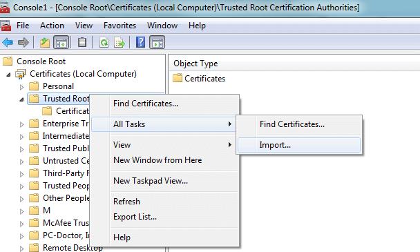 5.3 File Server Certification The same root CA certificate added to the IP Office system 53 should also be added to the file server.