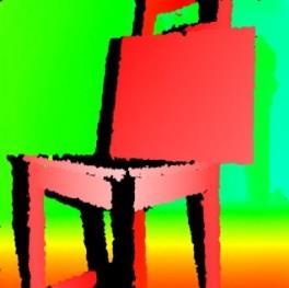 Kinect raw data: RGB, depth and intensity images Depth values are rounded by a