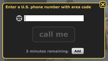 Comment by Phone: Click on the icon Type in your phone number and click Call Me The company