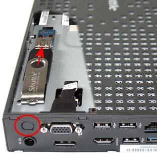 0 SuperSpeed connector The Shuttle Slim PC System XS3500BA V4 has one built-in USB 3.