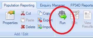 Running and Exporting EMIS searches This procedure can be used for both the initial and updating of the CHART data.