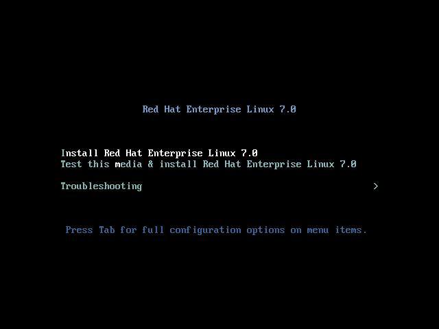 3.1.2 Red Hat Enterprise Linux OS 7.0 To install the RAID card driver when installing Red Hat Enterprise OS: 1. Copy or unzip the dd.
