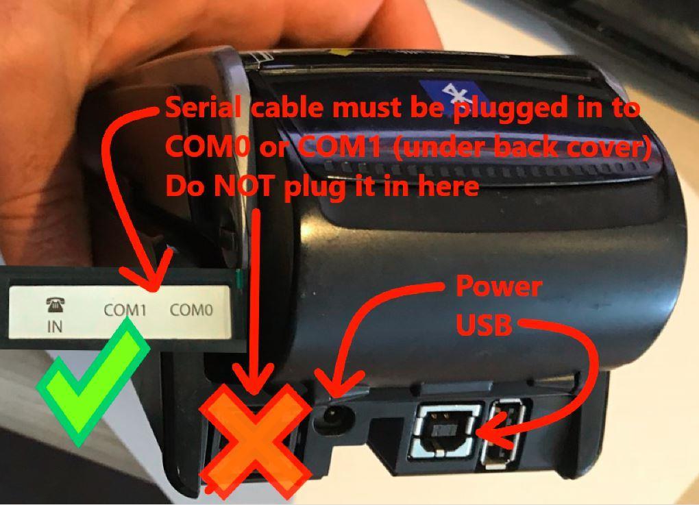 CBA (IPP350, ICT250 and IWL250 only) ** Check that your cables are all plugged in correctly to both your EFTPOS terminal and PC/register ** Eg.