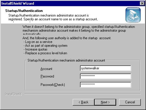 account's name consisting entirely of spaces and periods is not permitted. c. name's length must not exceed 20 characters. - Password a. password's length must not exceed 14 characters.