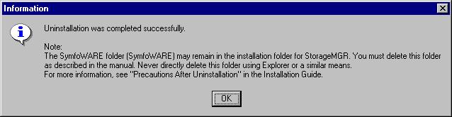 8. The following confirmation window is displayed, click the [OK] button. 9. Check whether the SNMP service has stopped and started.