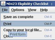 How to Enter the Eligibility Checklist Form Most protocols require you to complete an Eligibility checklist before registering a subject. An exception to this would be an Industry protocol.