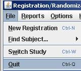 Option #3 click on the File menu in then click on Quit. Figure 78 Options #4 simultaneously press the Ctrl-Q keys.