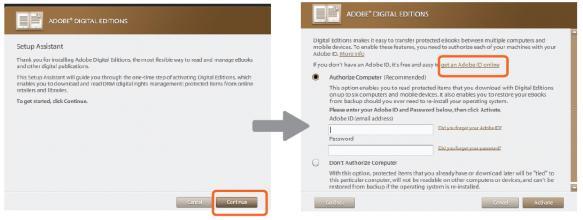 Importing DRM Contents The device supports Adobe DRM contents. Adobe Digital Editions (ADE) is required to copy copy-right protected ebooks to your e-reader. This application is free.