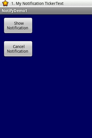Notifications (Before SDK 4.0) Example. Produce a notification.