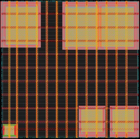 Floorplan of a single processor Inst Mem