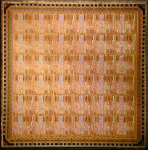 Chip Micrograph of the 36-Core AsAP1 IMem OSC Single Processor DMem FIFOs Flow: Standard-cell based Technology: TSMC 0.18 µm Transistors: 1 Proc 230,000 Chip 8.5 million Max speed: 610 MHz @ 2.