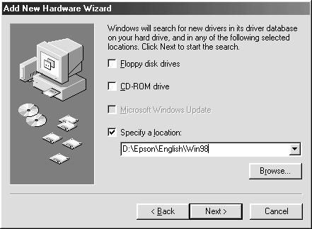 For Windows 98 and 2000 users 1. Connect your scanner to your PC. 2. Turn on the scanner, then your PC. It is important to follow this power-on sequence if you are using a SCSI interface.