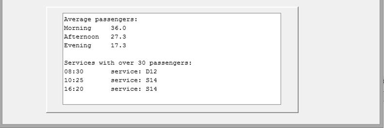 Chapter 5: Loops and arrays 149 Close the program and return to the source code page. The final program requirement is to list all bus services with more than 30 passengers.