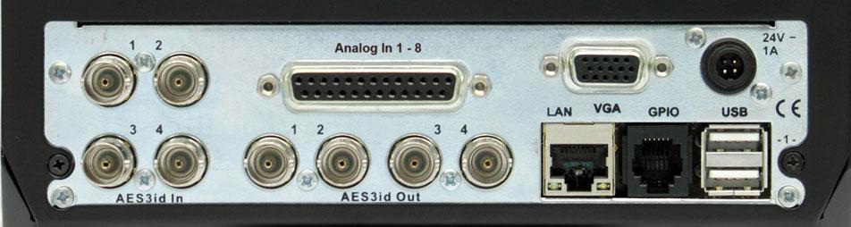 Hardware (continued) Audio Interfaces (I/O Options) Different audio interfaces adapted to the main units are available.