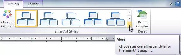 Press the Backspace key (or Shift+Tab) to promote a shape.