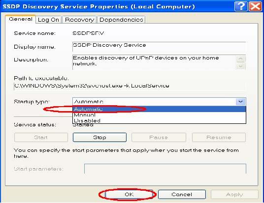 Figure18 Step 6: When the Services dialog box appears