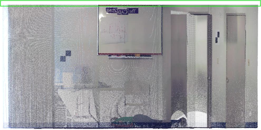 Hide All Points in the Point Cloud To hide all points in the point cloud: 3) In the Point Cloud window, click 4) Select Turn Points OFF Example: Removing the Ceiling in a Room 1) In the Point Cloud