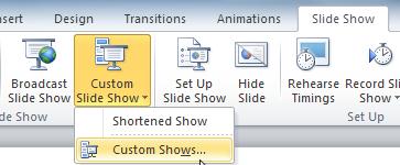 4.3 Customizing Slide Show Sometimes you might want to hide a slide while keeping it in your presentation.