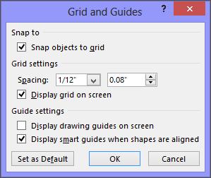 Display/hide the grid Just like the graph paper you used to use in geometry class, the grid consists of horizontal and vertical lines that help you draw and position objects. 1.