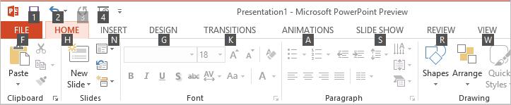 The Fundamentals Tips: If you don t want the Mini Toolbar to appear every time you select text, click the FILE tab and click Options.