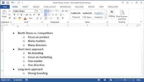 Using Collaboration and Distribution Tools Export an outline to Microsoft Word In addition to importing an outline, you can export a presentation s outline to Microsoft Word. 1.