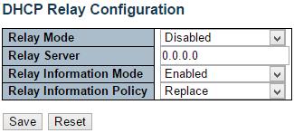 Configuration - Ports 3.1.4.3. DHCP - Relay A DHCP relay agent is used to forward and to transfer DHCP messages between the clients and the server when they are not in the same subnet domain.
