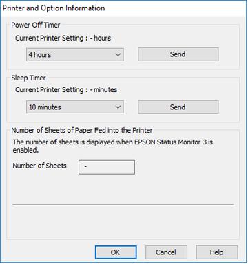 You see this window: 5. After checking the number of sheets fed into the printer, click OK to close the window.