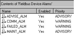 Operating with a DeltaV System critical to operation, other DVC6000 s may not. In this example, the DVC6000 s would have different default alarm priorities.