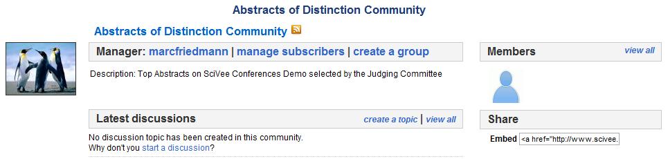 COMMUNITIES Communities are discussions about particular sessions in your conference or event.
