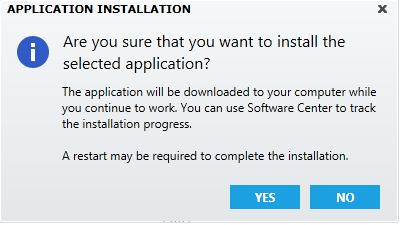 This will install start an installation and give you the following informational message Once