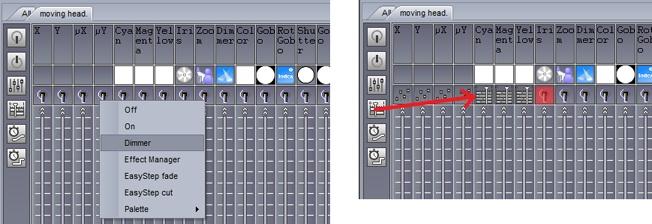 III Programming Channel Types The button editor allows you to modify DMX channels in a variety of different ways.
