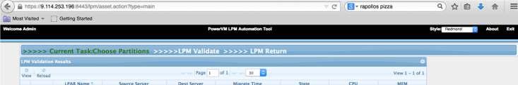 LPM Return choose partitions You don t