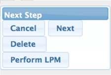 LPM Return Options Cancel Button leave this screen and go back to HOME screen Next Button for the LPARs you selected, go to Validation screen and then go to Placement Screen Delete Button for the