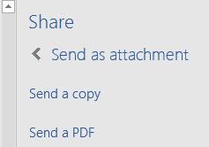 4. A new email message will open in your default email client, with a PDF or copy of your document already attached.
